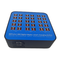Chargeur USB Intelligent Haute Puissance 300W à 60 Ports Station de Charge USB Multi-Ports pour Téléphone Portable Ignifuge ABS 860