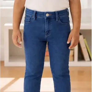 Jeans a Gamba Dritta Adrenaline Lavaggio Medio Elasticizzati Pantaloni Casual per Bambini 5 Tasche Vita Media - Product Image 3