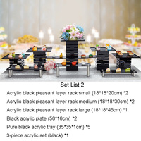 Support d'usine personnalisé restauration Dessert présentoir boîte acrylique décoration de mariage pour nourriture gâteau Risers personnalisé
