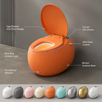 WC intelligent électrique coloré, bidet autonettoyant, toilette intelligente avec télécommande, siège chauffant, toilette intelligente en forme d'œuf, fabrication