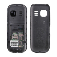 Teléfono Móvil UNIWA E1808 Triple SIM Qwerty TFT con Linterna, Teclado, Altavoz, Pantalla de 1.77 Pulgadas, Cámara de 0.08MP, Puerto Micro USB, Inalámbrico