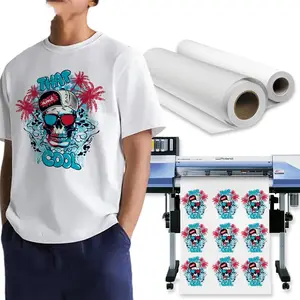 Supplier heat transfer paper 44 inch 36 inch 24 inch digital Printing sublimation paper roll for textile fabric polyester