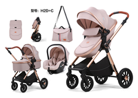 Vente en gros bon marché Poussette pliable pour nouveau-né Chine Poussette pliable portable de luxe 3 en 1 pour bébé Poussette pour bébé