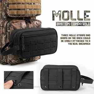 Factory Nylon Small Men's Belt Admin Tactical Bag <b>Water</b>-Proof EDC EMT Utility Gear <b>Pouch</b> with Zipper Closure Molle Admin Bag - Product Image 4