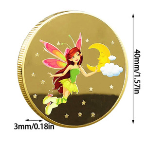 Regalo de Navidad, moneda de Hada de los dientes, intercambio de dientes creativo para niños, moneda de oro conmemorativa, insignia de Metal - Product Image 6