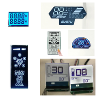 Module d'affichage LCD TN personnalisé en gros avec rétroéclairage LED 3V pour tableau de bord de voiture, affichage LCD de vitesse avec rétroéclairage LED unique