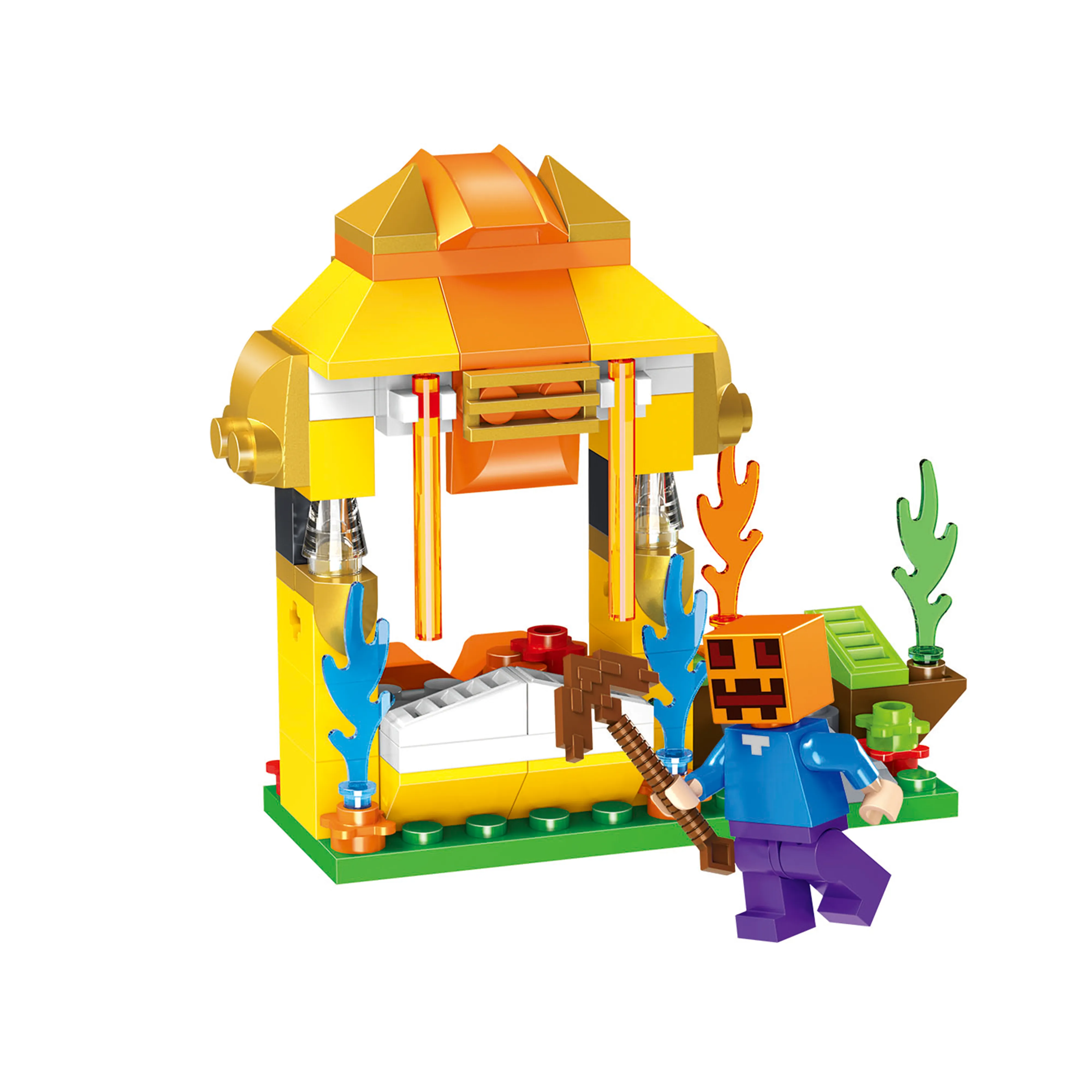 Nouvelle édition de l'ensemble de construction My World Building Blocks House Stacking Bricks Compatible Kids Toys