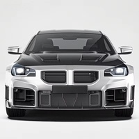 Pour BMW M2 G87 2023 - Spoiler de pare-chocs avant en fibre de carbone sèche Ver 1 - Kit carrosserie