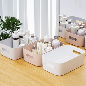 Desktop Plastic Storage Box Rectangular Space Saving Organizer For Bedroom Office Sundries Cosmetic Kitchen Snack <b>Shelf</b> - Product Image 4