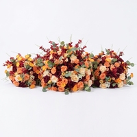 Chemin de table de mariage personnalisé en soie, arche de fleurs artificielles avec longueur flexible et petites fleurs décoratives