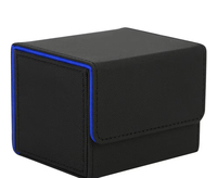 Boîte de rangement magnétique pliable en bambou Juvida L-150A, organisateur de bureau carré, capacité de plus de 100 cartes pour cartes de sport et de collection