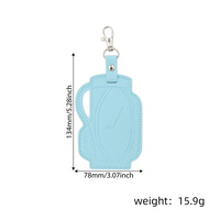 Pendentif en cuir sur le thème du golf, accessoire de rangement pour balles et tees de golf, clip porte-tees de golf