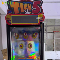 Jeux à pièces Lucky 5 Give Me 5 Challenge Prize Machine Cut Ur Prize Game Plush Toy Arcade Claw Crane Machine