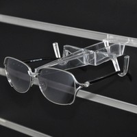 Présentoirs de Lunettes Ouverts en Plastique Transparent, Supports Optiques Muraux pour Lunettes de Soleil