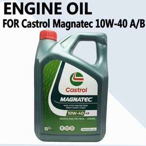 รับประกันคุณภาพ น้ำมันเครื่องกึ่งสังเคราะห์ SP 10W40 A3/B4 มาตรฐานยุโรป 4 ลิตร 15F7D2 4008177189128 สำหรับ <span class=keywords><strong>Castrol</strong></span> <span class=keywords><strong>Magnatec</strong></span> - Product Image 1