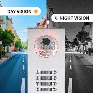 Supporto Tuya App Wifi visive citofono campanello 7 pollici 10 pulsante intelligente Video campanello citofono sistema di sicurezza intelligente - Product Image 4
