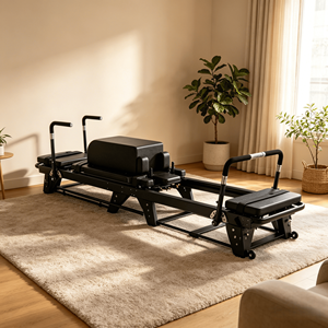 Machine de Pilates Reformer en aluminium de qualité industrielle pour le renforcement du tronc, avec boîte de <span class=keywords><strong>position</strong></span> <span class=keywords><strong>assise</strong></span>, pour centre de fitness - Product Image 1