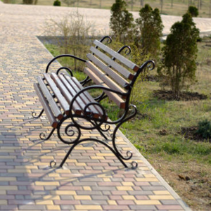 TTD fer forgé fonte design contemporain aspect antique banc extérieur chaise de parc jardin patio meubles de loisirs - Product Image 5