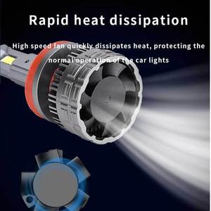 Sınır ötesi H7 yüksek güç LED araba ön far ampulü <span class=keywords><strong>H4</strong></span> H1 dekoder ampul güçlü ışık 6000k renk sıcaklığı 2 yıl garanti - Product Image 2