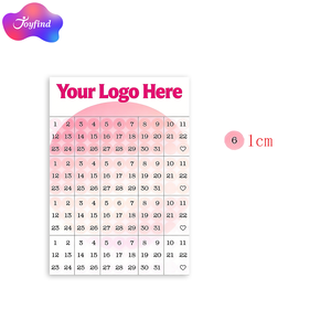 สติกเกอร์ไวนิลแบบกำหนดเอง ชุดสติกเกอร์หลากสี ขนาดเล็กพิเศษ ใส่โลโก้ของคุณได้ วันที่ จุด ตัวเลข สติกเกอร์สำหรับวางแผน - Product Image 2