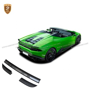 Aileron arrière de style Novi en fibre de carbone sèche à finition brillante pour Lamborghini Huracan Lp610 LP580 LP640 - Product Image 1