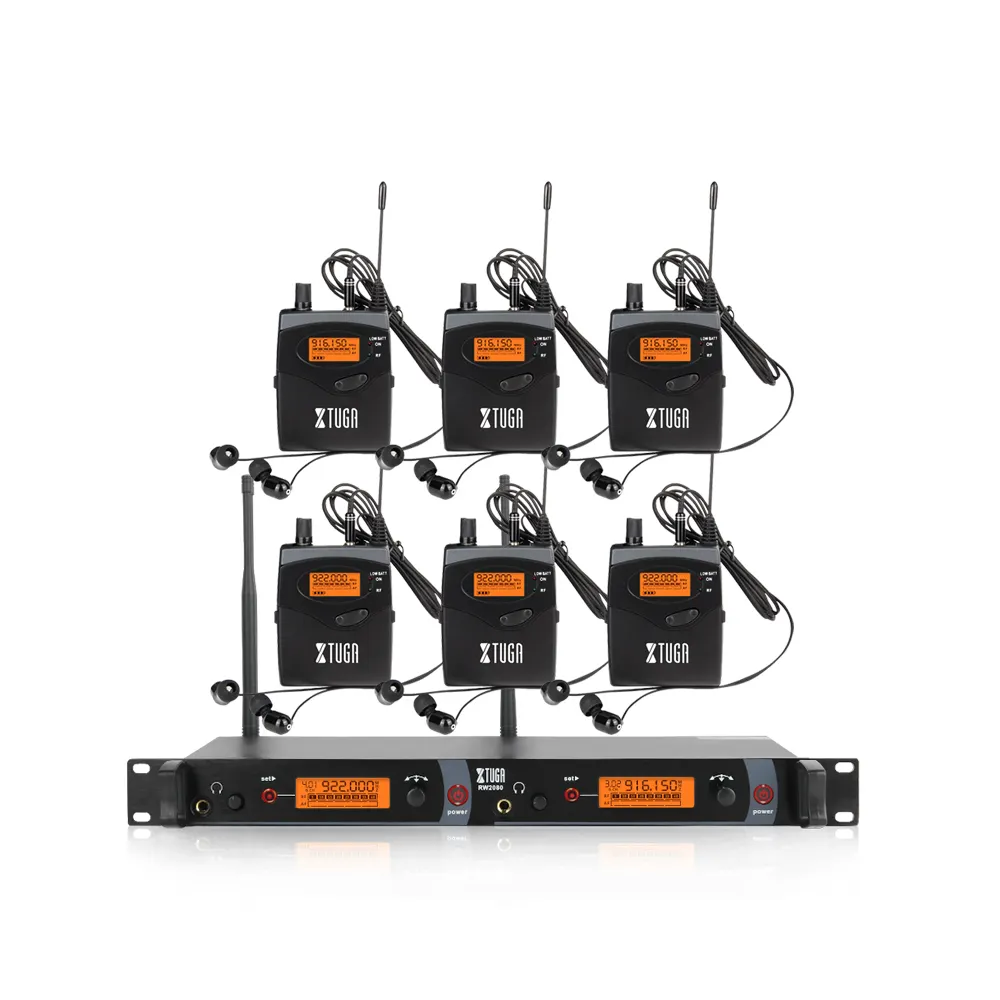 Professional UHF wireless monitoring system in ears