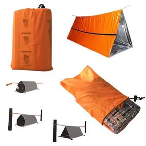 Tienda <span class=keywords><strong>de</strong></span> refugio <span class=keywords><strong>de</strong></span> emergencia con lona Survival Life, tienda impermeable para 2 personas para acampar al aire libre y situaciones <span class=keywords><strong>de</strong></span> emergencia - Product Image 3
