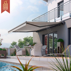 Ngoài trời nhà hàng Vườn Morden cong hình dạng chống nắng không ướt Bộ dụng cụ điện linh hoạt gấp PVC vải tán vườn mái hiên - Product Image 6