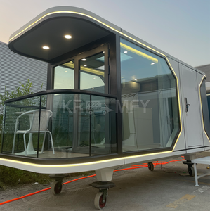 บ้านแคปซูลอีโคกลางแจ้ง โรงแรมแคปซูลหรูหรา ห้องแคปซูลสำเร็จรูป บ้านแคปซูลทรงแอปเปิ้ล บ้านคอนเทนเนอร์ - Product Image 5