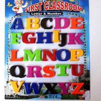 Jouet éducatif pour enfants réfrigérateur alphabet EVA mousse plastique réfrigérateur en bois lettres magnétiques