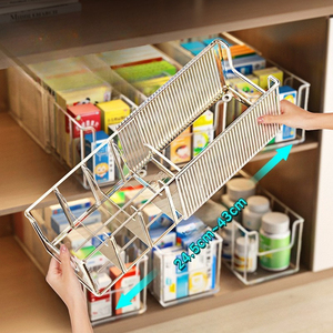 Caja de Almacenamiento de Medicamentos para Armario del Hogar, Botiquín de Emergencia, Organizador de Medicamentos con Compartimentos, Estante Retráctil para Almacenamiento de Medicamentos - Product Image 5