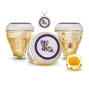Anillos de campeonato 3D personalizados del fabricante para el logotipo deportivo de atletismo en joyas de piedras preciosas de aleación - Product Image 3