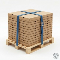 Boîte à pizza en carton ondulé de qualité supérieure, résistante à la graisse et aux fuites, emballage alimentaire pour les restaurants, les franchise et l'usage commercial