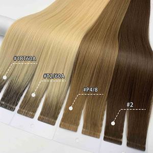 人毛エクステンション半注入テープ生ベトナム不可視エクステンション卸売手作り - Product Image 2