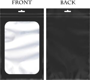 Sacs refermables réutilisables 7x10cm avec fenêtre transparente et revêtement interne en aluminium pour pinces à cheveux et éponges de maquillage - Product Image 4