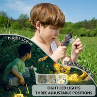 Kids Portable Auto Focus Digital Microscope, 200X-500X Magnification, 2.0" HD IPS Screen, Rechargeable Handheld Microscope