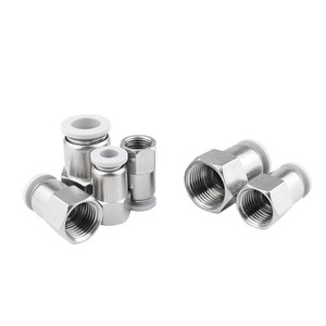 Ruilang Pneumatics <b>Quick</b> Coupler Internal Thread Straight Hose <b>Connector</b> 4-M5 6-01 10-03 Pneumatic Parts - Product Image 1