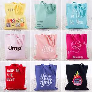 Borsa Tote in Tela di Cotone 100% Tinta Unita Leggera Media Riutilizzabile per <span class=keywords><strong>la</strong></span> <span class=keywords><strong>Spesa</strong></span> Pieghevole Colorata - Product Image 4