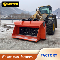 MOTEK Godet de criblage pour excavatrice à fonctionnement facile et performance stable, avec pompe à engrenages et moteur, pour le recyclage et la gestion des déchets