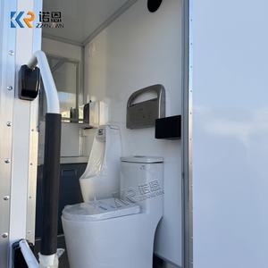 Remorque de toilettes portables remorquable, deux salles de bain, toilettes mobiles, remorque de toilettes portables pour mariage, festival et événement en plein air - Product Image 4