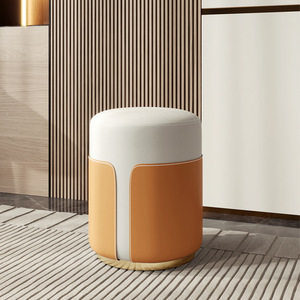 Orange Chair for Living Room Home <b>Dressing</b> <b>Table</b> <b>Stool</b> Make up Artist Chairs for Bedroom Apartment - Product Image 1