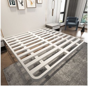 Base de Cama de Hierro Doble Reforzada, Diseño Moderno y Estable para Dormitorio Principal - Product Image 1