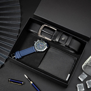 Nouveauté exquise en cuir Pu mode hommes ensemble <span class=keywords><strong>cadeau</strong></span> de luxe montres ceintures ensemble portefeuille <span class=keywords><strong>pour</strong></span> produits promotionnels idées cadeaux <span class=keywords><strong>fête</strong></span> <span class=keywords><strong>des</strong></span> <span class=keywords><strong>pères</strong></span> - Product Image 5