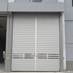 Porte spirale industrielle en acier à haute vitesse, panneau rigide, porte à enroulement moderne pour atelier avec <span class=keywords><strong>ouverture</strong></span> rapide - Product Image 2