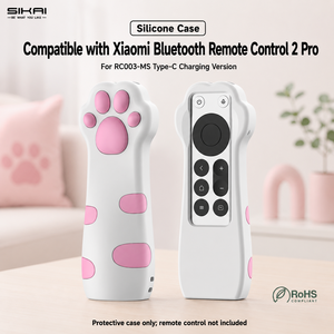 SIKAI Custodia Protettiva in Silicone per <span class=keywords><strong>Telecomando</strong></span> Bluetooth <span class=keywords><strong>Xiaomi</strong></span> 2 Pro, Anti-Caduta, Antiurto, Morbida, per TV 4K - Product Image 1