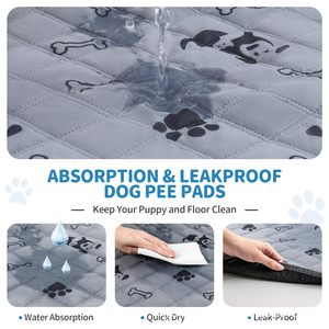 Almohadillas Impermeables y Lavables para Orina de Mascotas, Almohadillas de Entrenamiento Extra Gruesas y Súper Absorbentes para Perros - Product Image 2