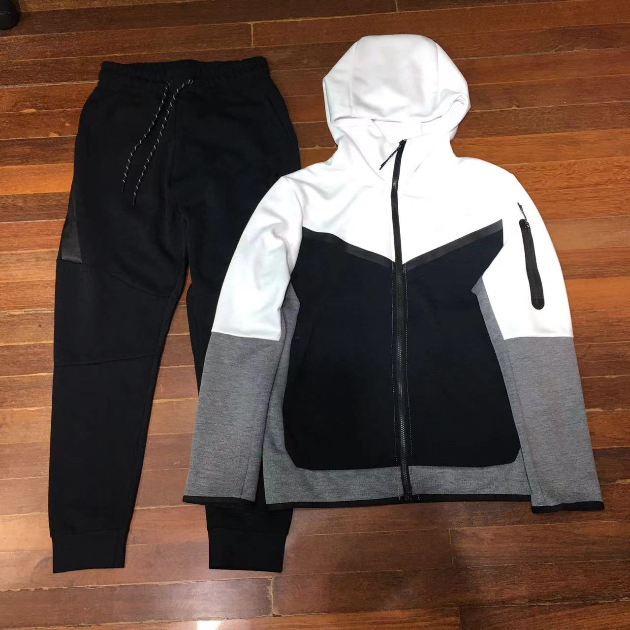 Black and white combination with black