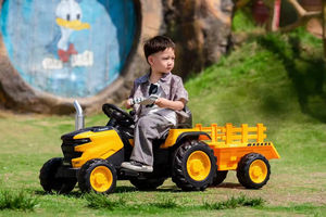 Trattore Cavalcabile Telecomandato 2.4G con Bluetooth e Rimorchio Staccabile, <span class=keywords><strong>Batteria</strong></span> 12V, Doppi Motori, Multifunzione - Product Image 3