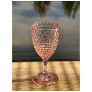 Copa de vino acrílica Db Diamond Cut de 12 oz, libre de BPA, irrompible, diseño clásico para vino tinto y blanco - Product Image 2