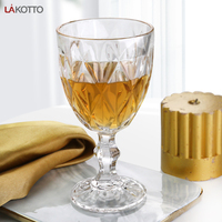 Verre à pied haut de gamme, design de calice décoratif pour bière, spiritueux, vin, eau et boissons, fête et événement